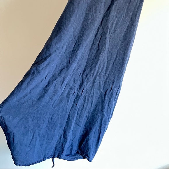 Vasna Blue Lagenlook 100% Linen Midi/Maxi Dress Womens Size 1X - Picture 3 of 9